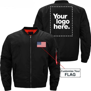 CUSTOM FLAG & LOGO DESIGNED PILOT S - JACKET THE AV8R
